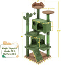 Cat Tower Condo, Scratching Posts, Furniture with Perch, Platform and Ball.