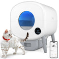 Smart Self Cleaning Cat Litter Box, Large Capacity Automatic with App Control and Safety Protection.