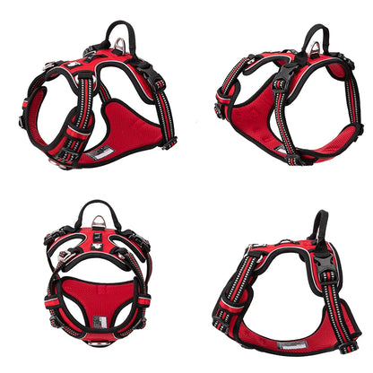 Dog Vest Harness with Reflective Nylon for Medium and Large Dogs.