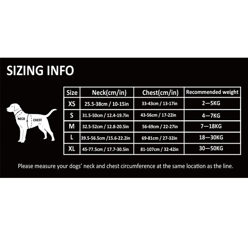 Dog Vest Harness with Reflective Nylon for Medium and Large Dogs.