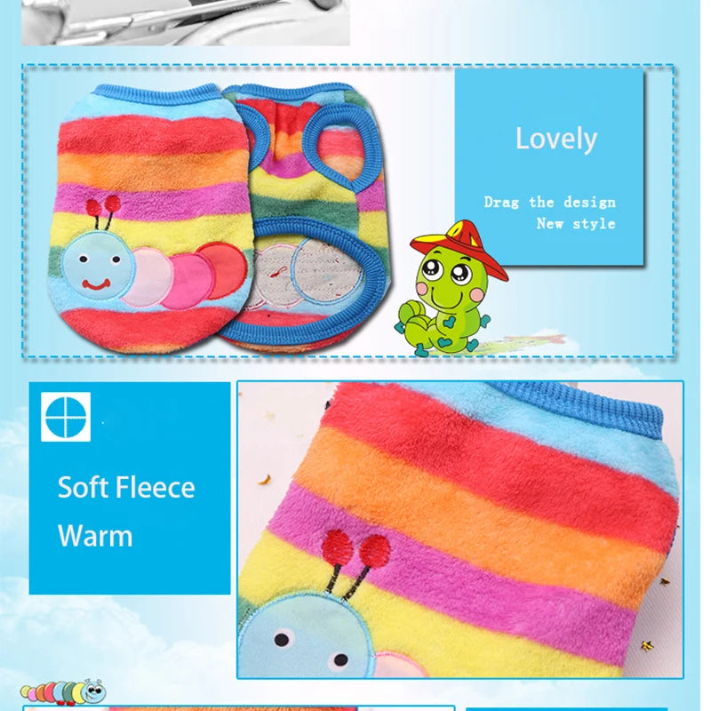 Dog Clothes Winter Vest Sizes XXS - XL.