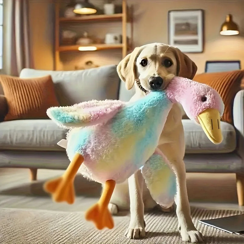 Soft Duck Toy for Cats. Toy Relaxes Dogs and Relieves Anxiety.
