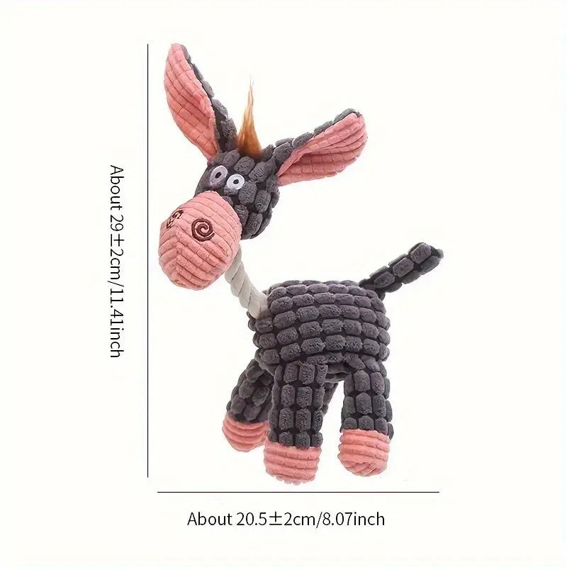 Plush Squeaky Puppy Interactive Chew Toys.