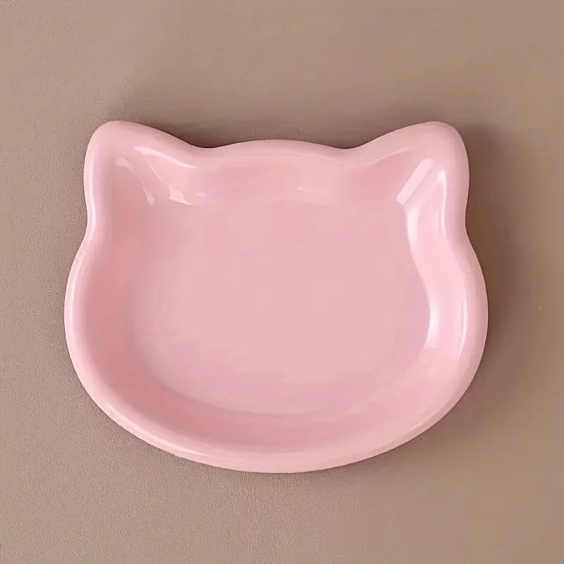 4-Color Pet Bowl Cat Food Dish. Home Use Pet Bowl.