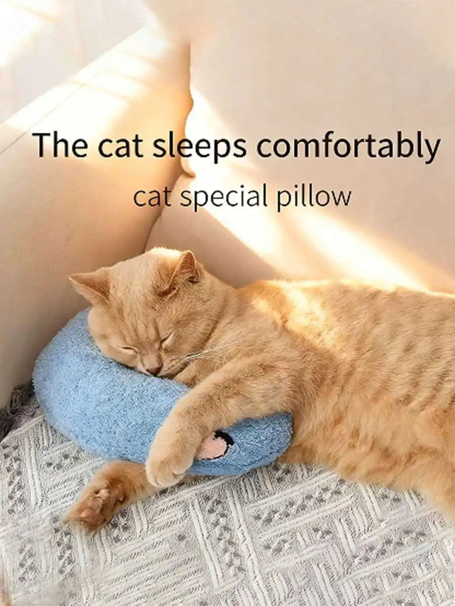 Dog and Cat Sleeping Pillow Fashion Neck Protector and Puppy U-Shaped Kitten Headrest Pillows.