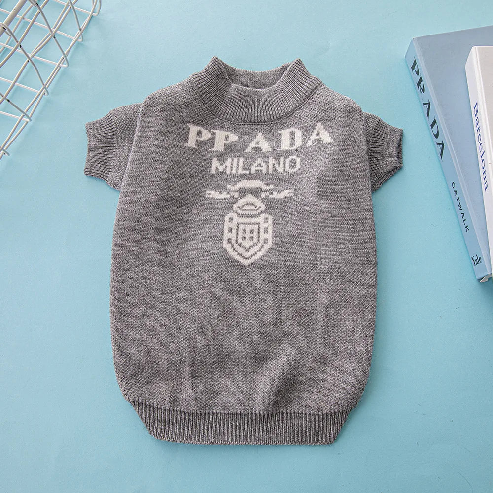 PRADA Dog Sweater: Stylish Comfort for Your Pet
