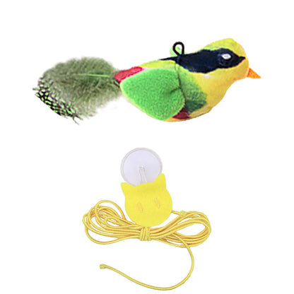 Lifelike Bird Simulation with Catnip Cat Teaser & Cat Toys.