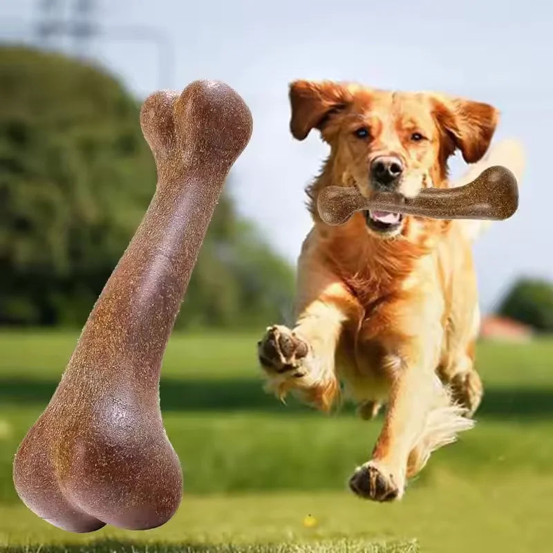 Dog Bone Chew Toys Nearly Indestructible, Natural, Non-Toxic and  Anti-bite.  For Puppies, Small, Medium and Large Dogs.