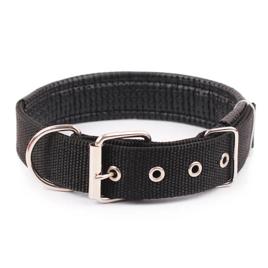 Solid Nylon Dog Collars for Small, Medium and Large Dogs.