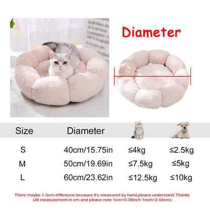 Round Winter Warm Pet Bed.