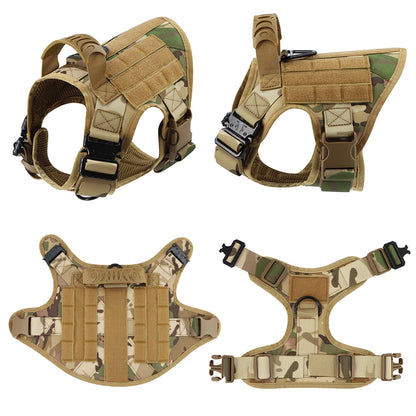 Tactical Dog Harness Leash Set for Large Dogs.