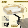 Cat Desk Bed, 360° Rotatable Cat Bed Stand for Indoor Cats.