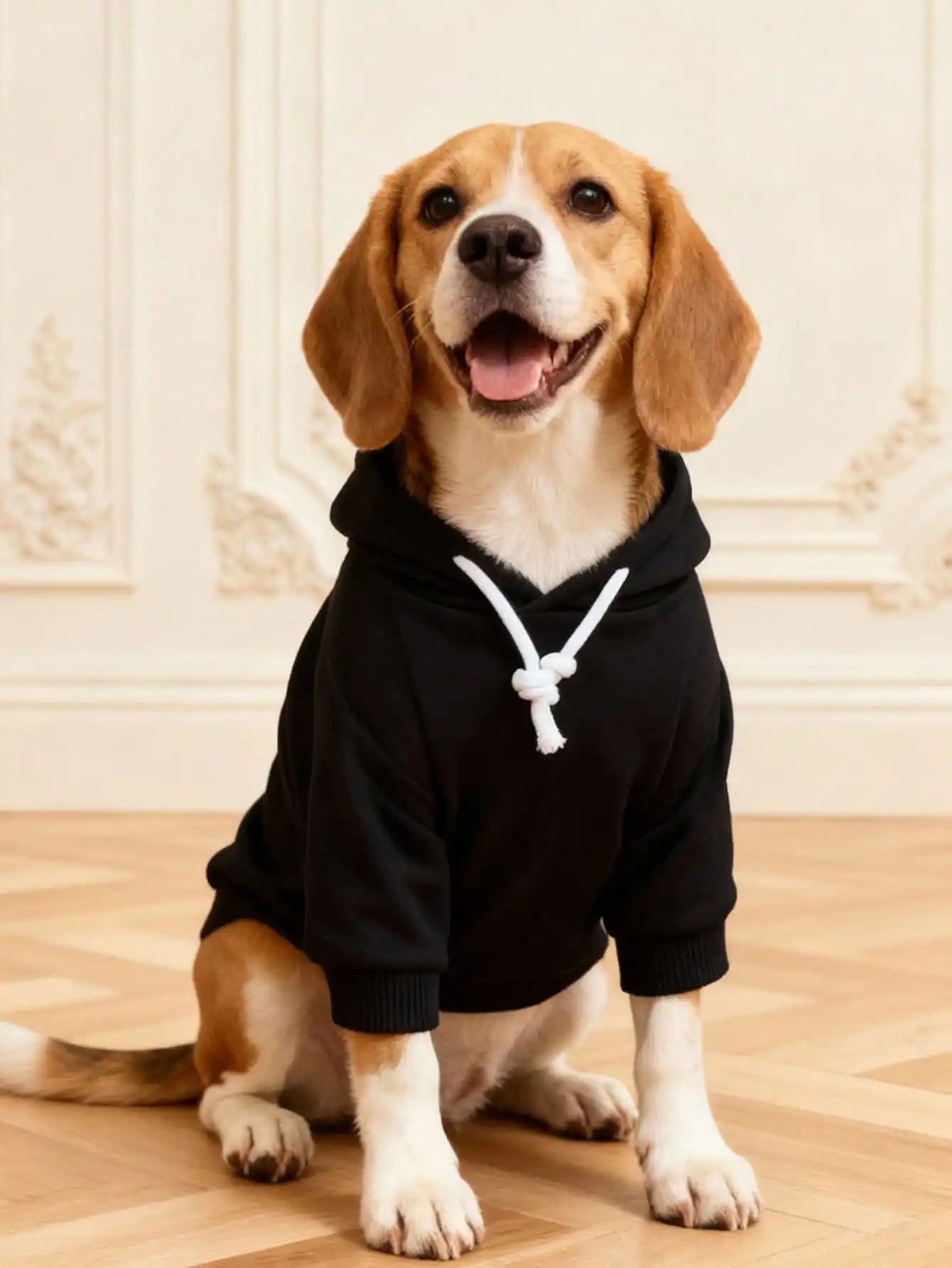 Polyester Warm Basic Hooded Sweatshirt Suitable for Indoor and Outdoor Cats and Dogs.