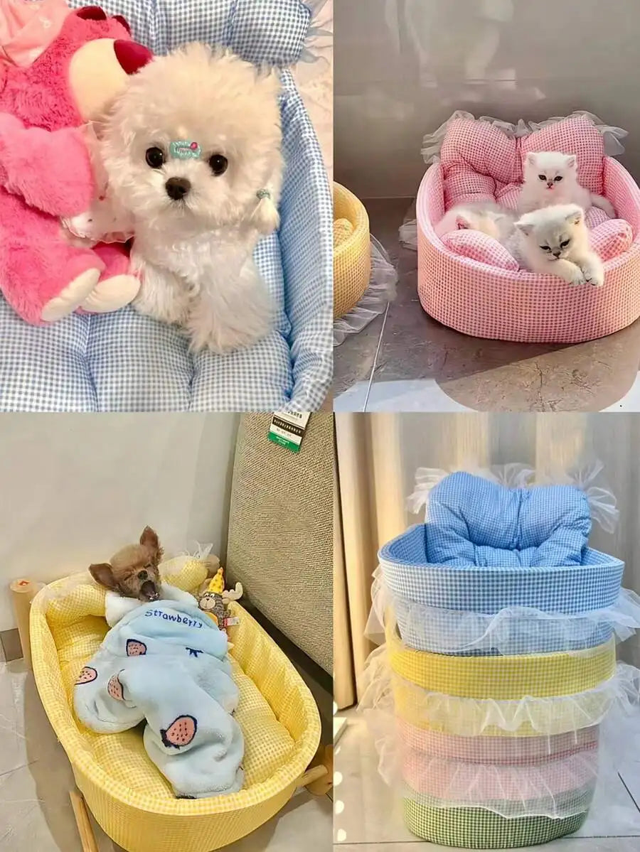 1 Piece Four Seasons Cute Pet Bed, Cat Bed, Dog Bed, Suitable For Cats And Small Dogs Up To 6 kg.