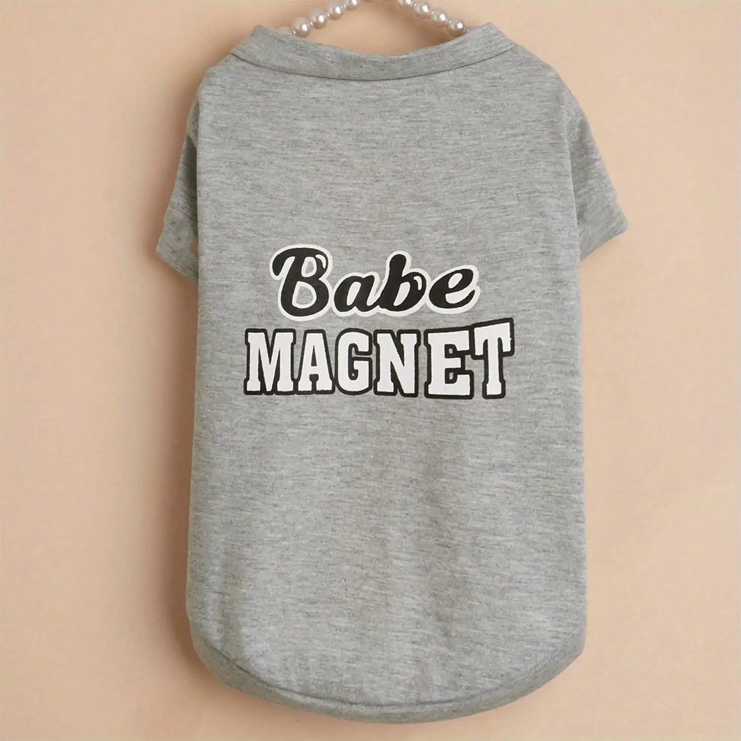 1 pc Cute "Babe Magnet" Graphic Pet Summer Breathable Vest For Dogs and Cats.