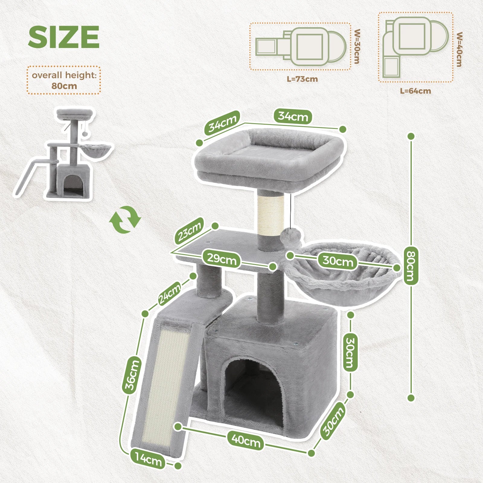 Cat Tree Cat Tower for Indoor Cats;  2 Styles Cat Activity Tree. See Description.