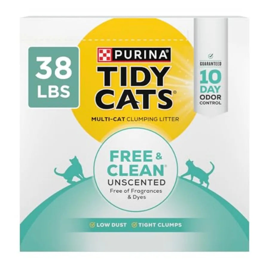 Free & Clean Unscented Clumping Cat Litter  - 38 lb. Box.