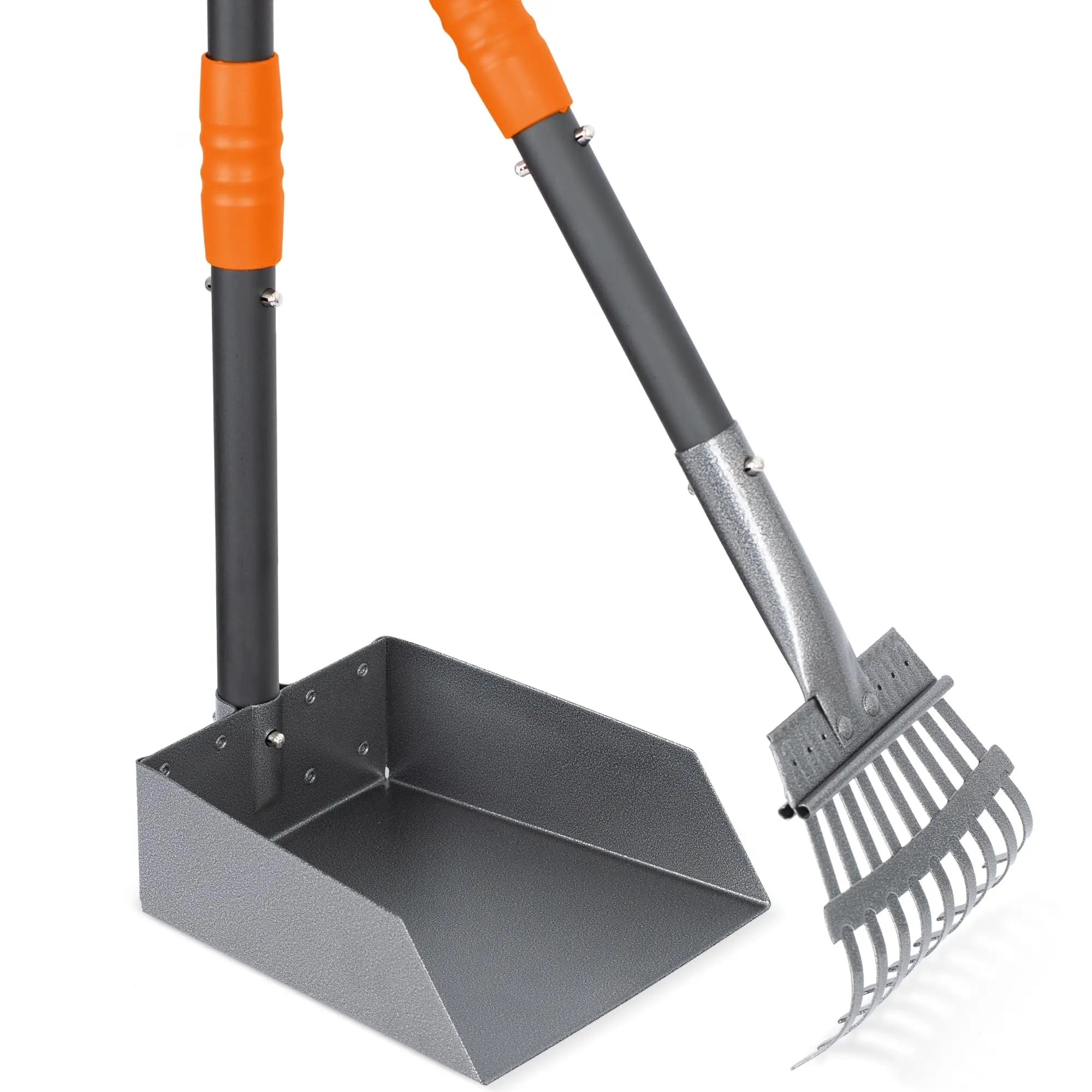Dog Pooper Scooper, Dog Poop Tray and Rake Set.