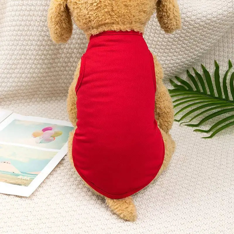 Summer Dog Clothes For Small Dogs Cute Summer Puppy T-Shirt Spring Vests for Small and Medium Dogs and Cats. XS-XXL
