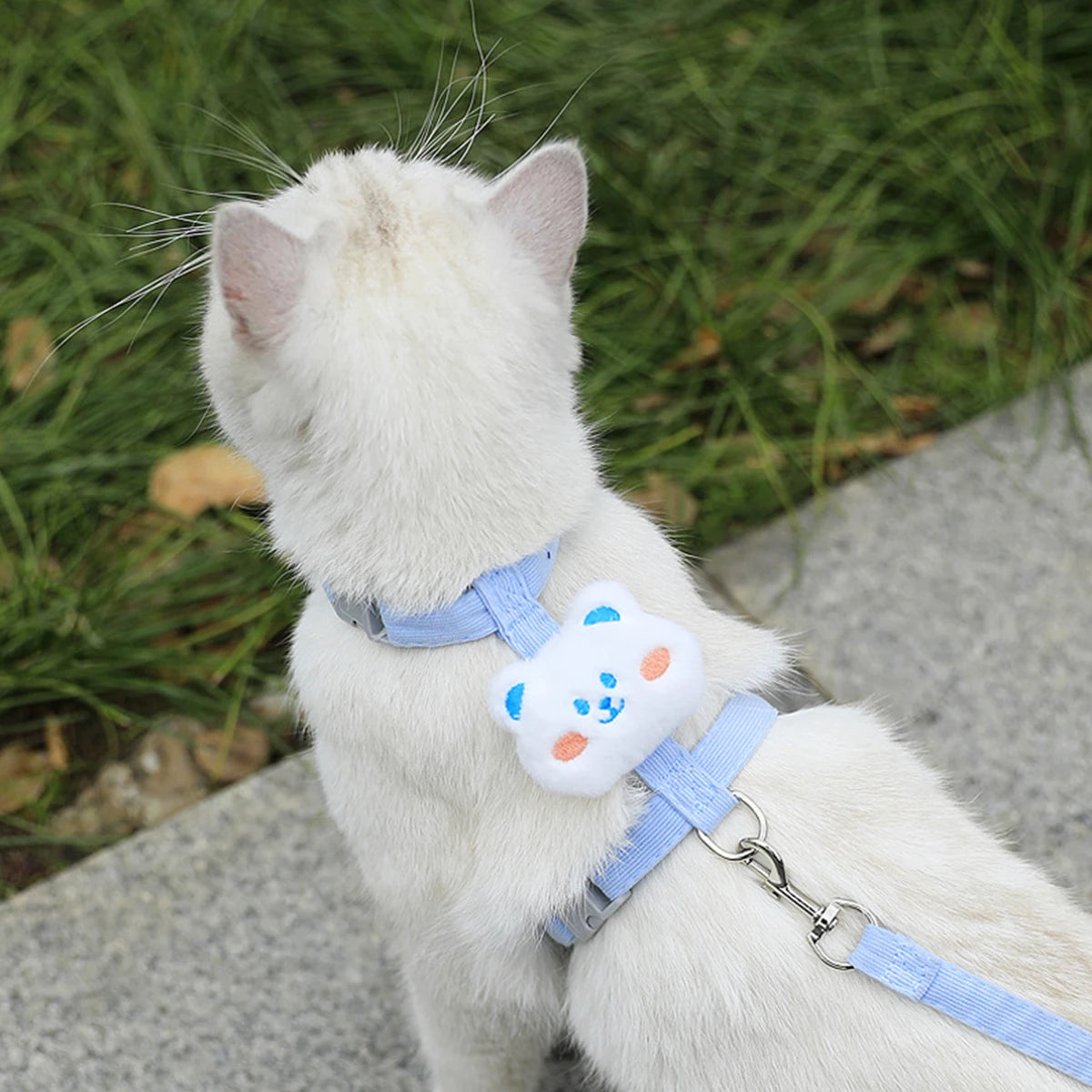 Cat Harness and Leash Set Adjustable, Leash is Breathable. Pet Harness is for Cats and  Small Dogs.