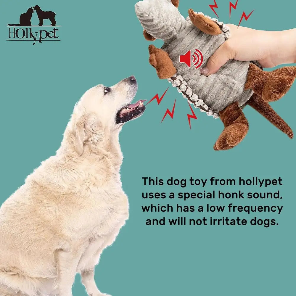 Armadillo-Inspired Squeaky Dog Toy.