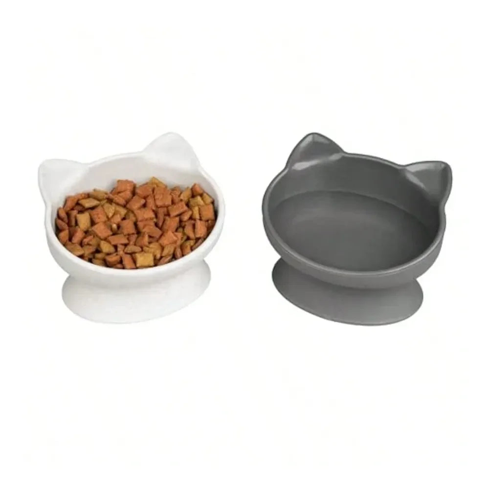 Dogs and Cats Cat Ear Small Bowls 2 pack