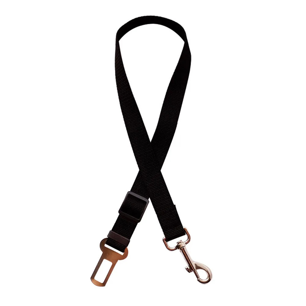 Adjustable Pet Car Seat Belt Leash for Dog Safety.  Has Nylon, Reflective, Cushioning, Elasticity Leash.