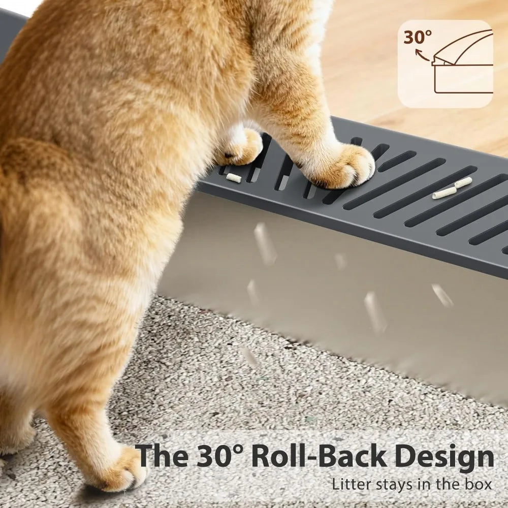 Stainless Steel Litter Box with Lid.