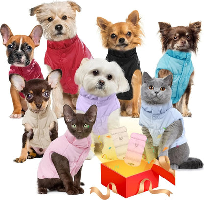 Lightweight Puffer Down Jacket for Small & Medium Dogs.