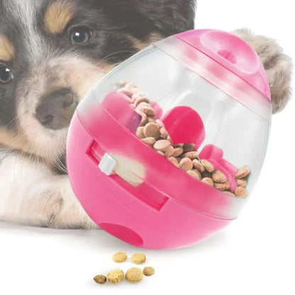 Slow Pet Feeder Treat Ball for Puppies, Small Dog Breeds & Cats.