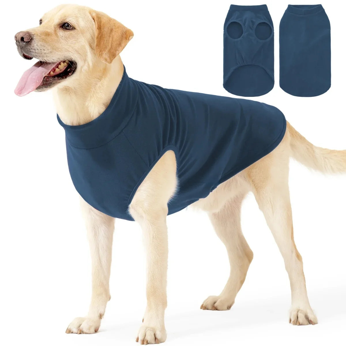 Cozy Solid Color Dog Sweater.  Lightweight Stretchy Pullover Sweater.