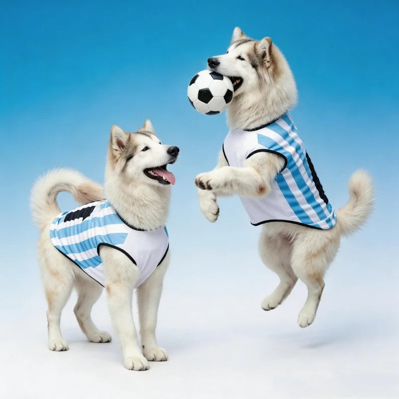 2026 Soccer Cat and Dog Football Breathable Mesh Jersey.   Dog Jersey is Thin,  Cool,  Summer T-Shirt,  Soft and is a Quick to Dry Vest.