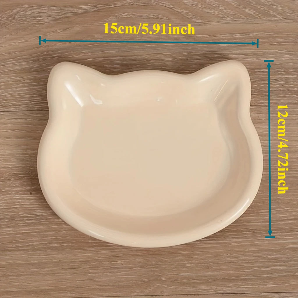 4-Color Pet Bowl Cat Food Dish. Home Use Pet Bowl.