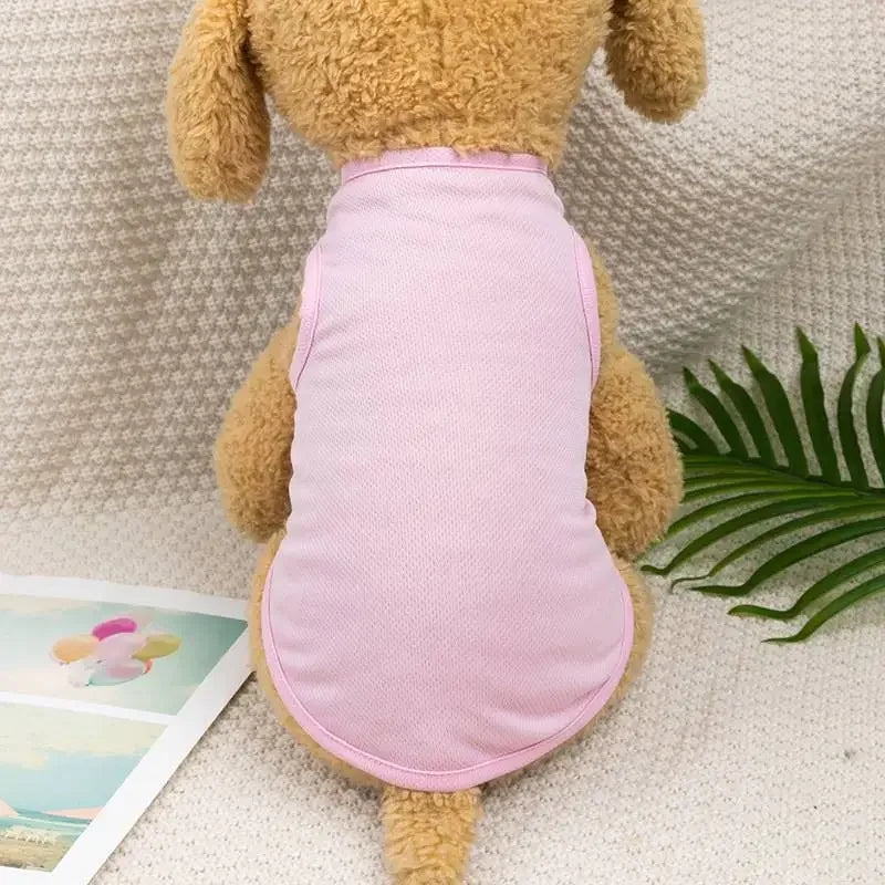 Summer Dog Clothes For Small Dogs Cute Summer Puppy T-Shirt Spring Vests for Small and Medium Dogs and Cats. XS-XXL