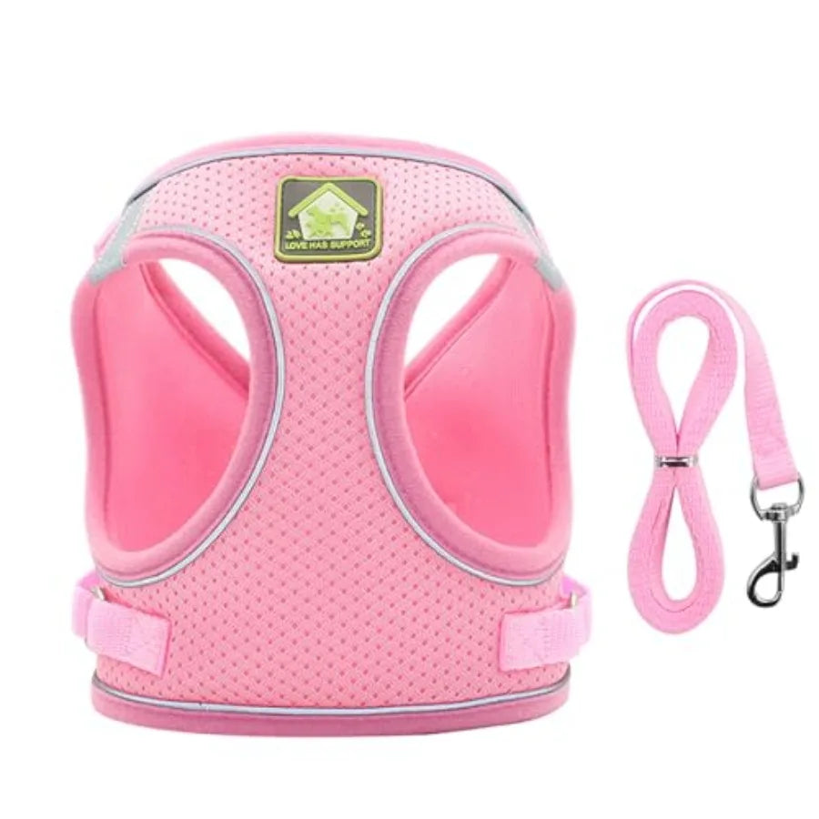Dog Harness Vest with Leash Set.