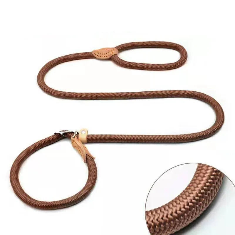 Dog Leash,  Slip Rope Lead Leash Heavy Duty Braided Rope for Medium and Large Dogs.