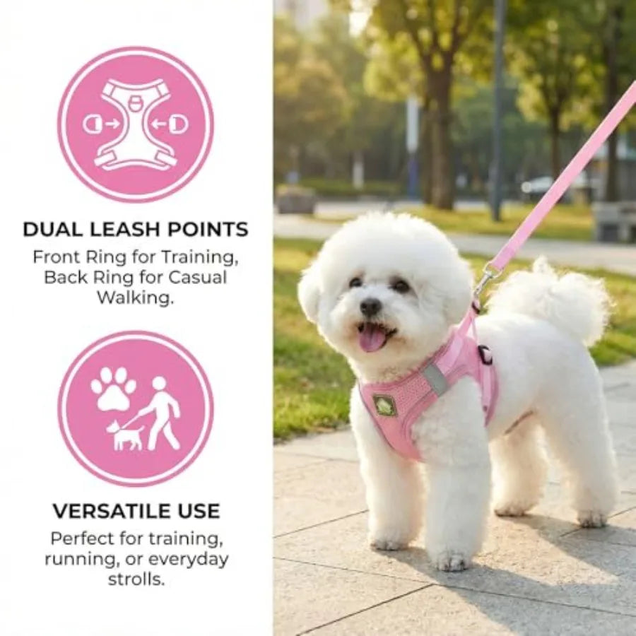 Dog Harness Vest with Leash Set.