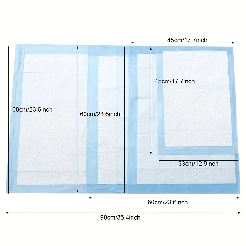 40/50/100/200 pieces Super Absorbent Odor-Control Disposable Dog Diapers & Training Pads.