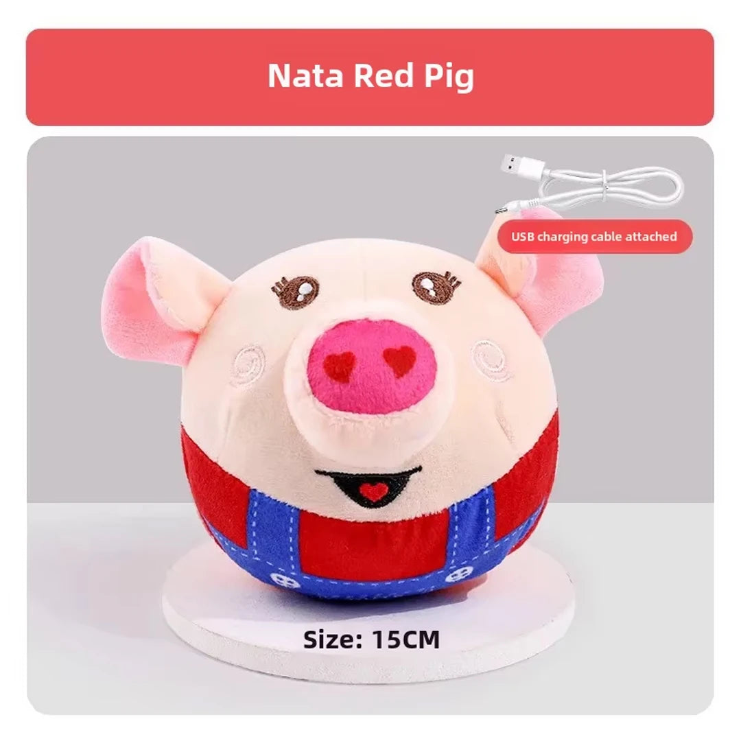 Dog Toys Interactive Electric Jumping Ball with music USB Rechargeable.