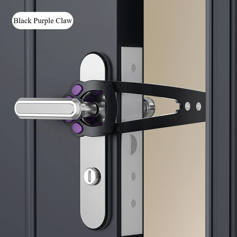 Cat Door Holder,  Latch Adjustable Dog Door Stopper.  Elastic Gate Lock,  Flex Latch Strap Keeps Dog Out From Entering Pet Gate.