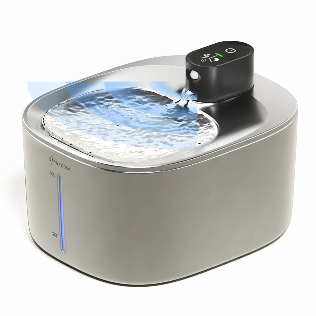 Wireless Water Fountain for Dogs and Cats, Auto Sensor Drinking Fountain, Pet Water 4L Dispenser Accessory.