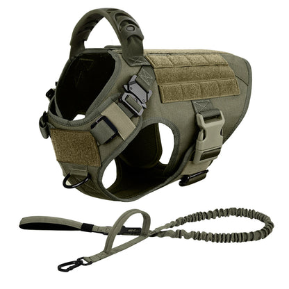 Tactical Dog Harness Leash Set for Large Dogs.