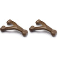 Wishbone Dog Chew Toy for Aggressive Chewers Real Bacon Flavor.  Giant Size Pack of 2 Wishbones.