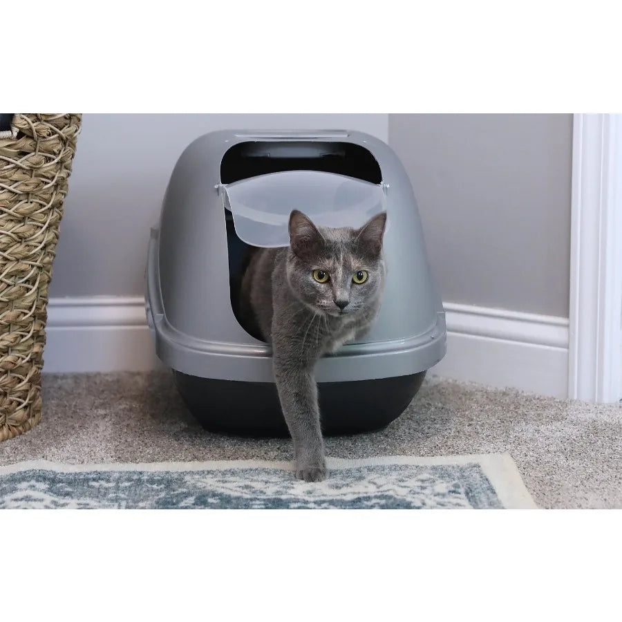Basic Hooded Enclosed Cat Litter Pan.