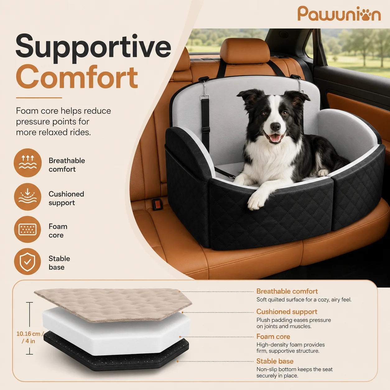 Dog Car Seat for Medium/Large Dogs.