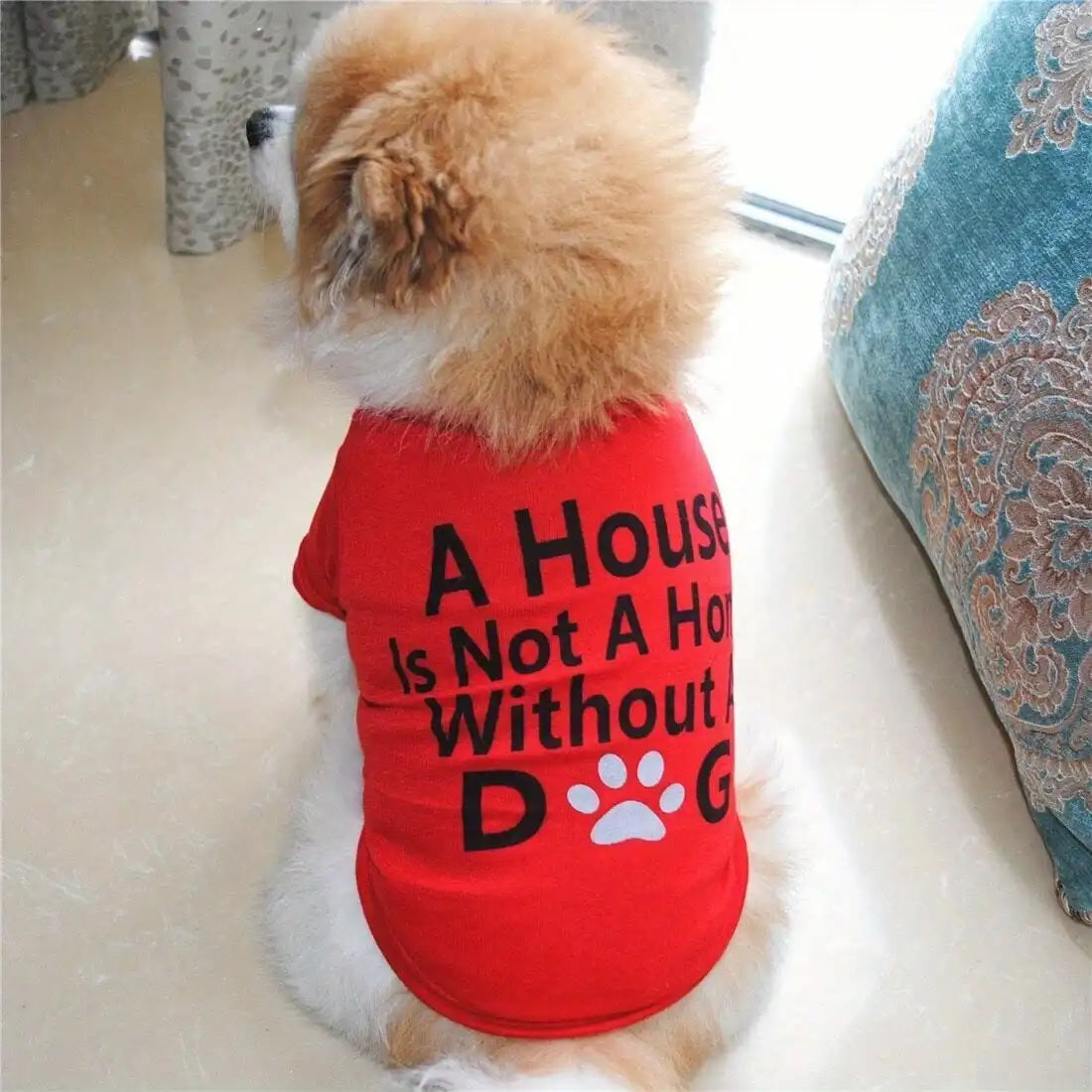 1 Piece Summer Dog Cute,  Breathable Puppy and Dog T-Shirt.  Vest T-Shirt For Small and Medium Dogs.