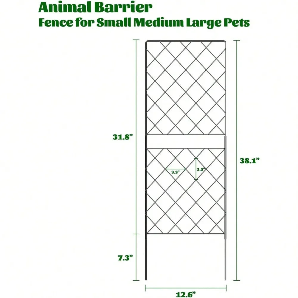 Rustproof Metal Fence, 10 Pack.