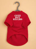 This Lightweight Pet Clothing Features A Round Neck T-Shirt Design With Letter Print. It Is Suitable for Spring, Summer and Autumn for  Cats and Dogs,