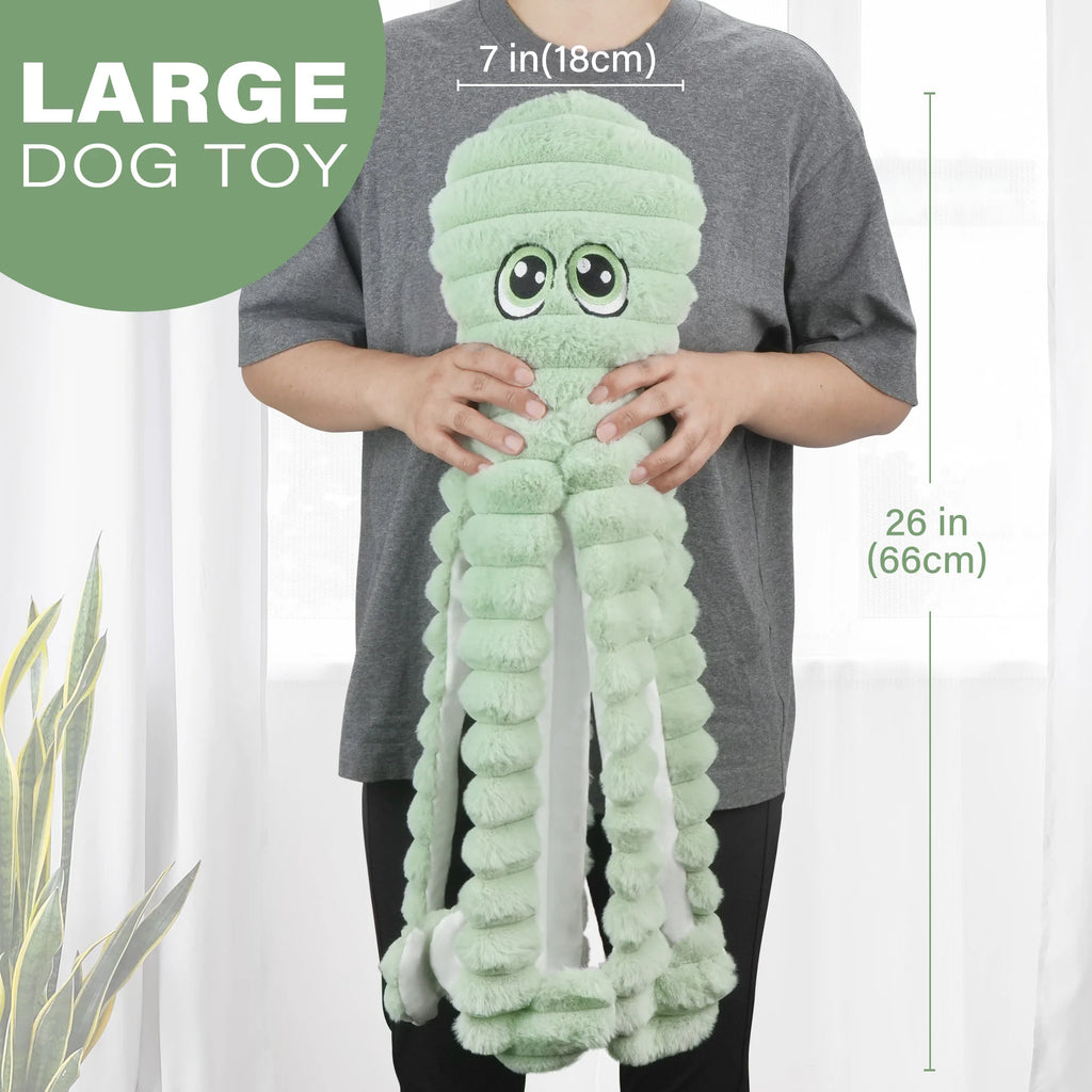 Octopus Pet Grinding Teeth Squeaky Plush Toy.                                , Chewing Toy For Dog Interactive Supply, Animal Pet Toy For Small Medium Dog