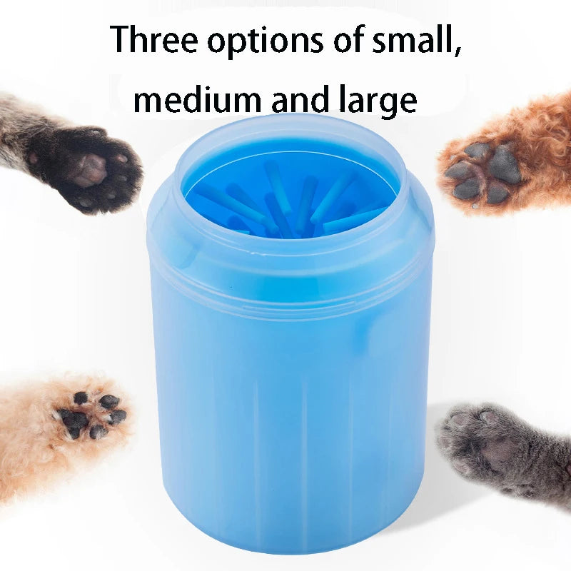 Dog Paw Cleaner Cup Soft Silicone Combs.